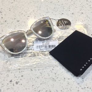 Quay Australia My Girl Pearl Gold Sunglasses